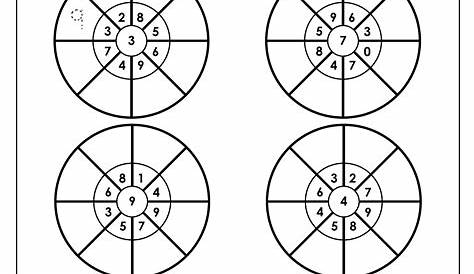 Fitfab: 8 Times Table Multiplication Wheels
