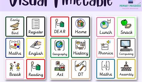 These fab home themed visual timetable cards are great for helping your