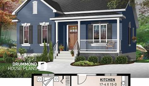 Cabin Style House Plan - 2 Beds 1 Baths 480 Sq/Ft Plan #23-2290