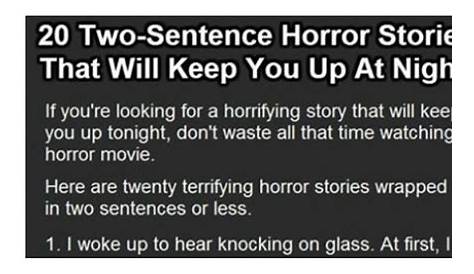 Two Sentence Horror Stories Examples 100+ Best That'll Freak You Out