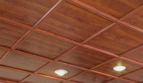 Fasade Ceiling Tile2x2 SuspendedCoffer in Polished Copper in 2020