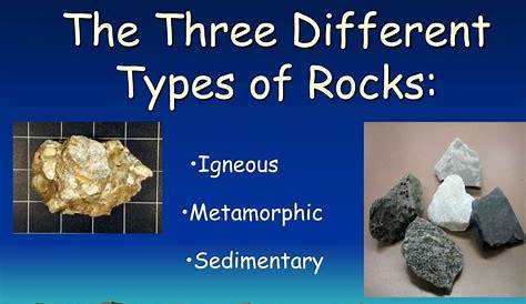 PPT – The Three Different Types of Rocks: PowerPoint presentation