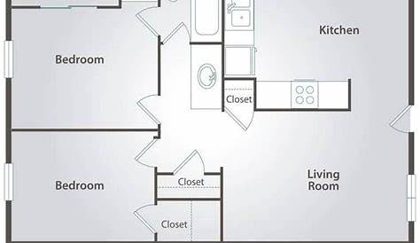 appropriate square metre for 2 bedroom apartment - Google Search