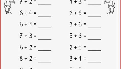 Eine Aufgaben zur Subtraktion im Zahlenraum 10 für Mathe in der 1