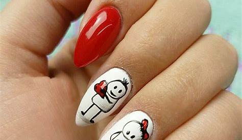 Ugly Valentines Day Nails French Tip Nail Designs For Valentine's Daily Nail