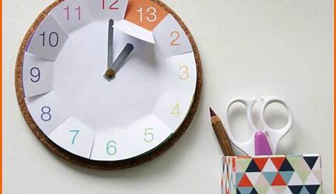 DIY: Uhr aus einem Keilrahmen - Wohnaccessoire Large Wood Clock, Wood