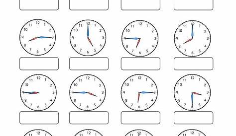 worksheet for telling time in english with pictures to be used on the