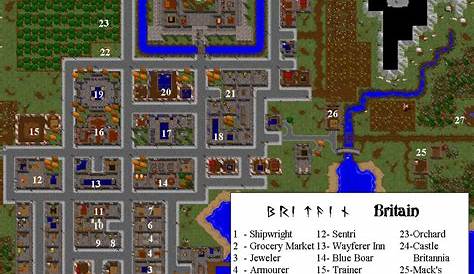 Ultima VI map of Britannia - The Codex of Ultima Wisdom, a wiki for