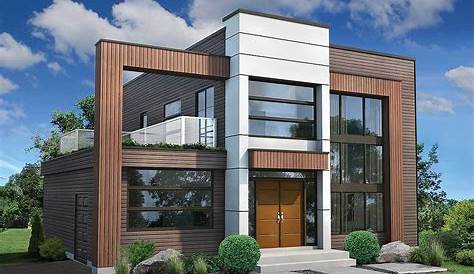 Awesome Ultra Modern House Plans Two Levels Floor House. #houseplan