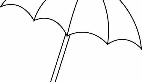 Umbrella Clipart Black And White Outline and other clipart images on