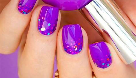 Pin by Rocio on uñas | Nail art, Pretty nails, Purple nails