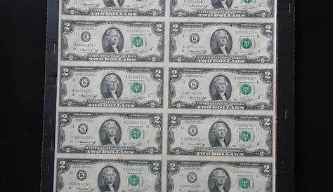 2 . 2 Dollar Bills 1976 Uncirculated W/1st Day Of Issue (west Palm