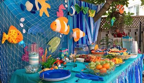Underwater Theme Decoration Ideas Ocean Reef Ocean Birthday Party Shark d Birthday