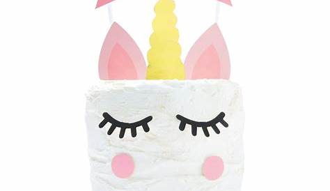Unicorn Face Cake Topper | Kmart | Unicorn birthday cake, Unicorn cake