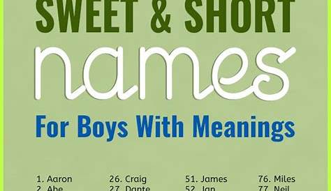 Unique And Short Boy Names Pinterest • The World’s Catalog Of Ideas