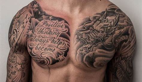 PINTEREST:KINGGJJ💉. | Tattoos, Chest tattoo men, Cool chest tattoos