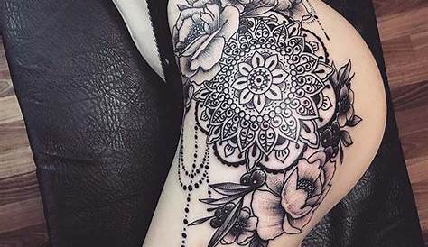 #tattoo #tatuagemfeminina #ink #ornamentaltattoo | Thigh tattoos women