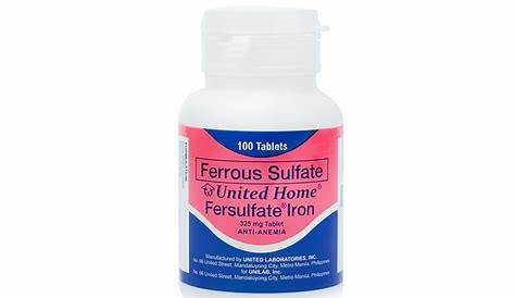 United Home Ferrous Sulfate Benefits Pure Science Iron (as ) 65mg With 5mg