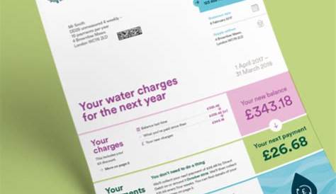 UK United Utilities for North West Bill Template | Bill template