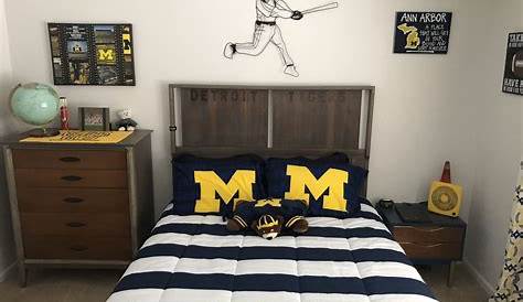 University Of Michigan Bedroom Decor