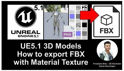 Blender Export FBX with Textures to Unreal Engine 5 or Unity - YouTube
