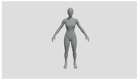 This is a free mannequin model that includes basic animations from