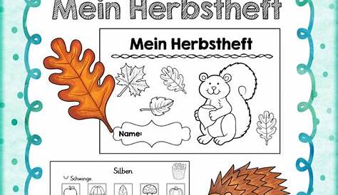 Mein Herbstheft | Herbstliche Deutschübungen ab Klasse 2