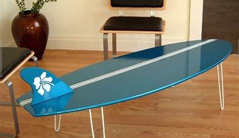Upcycled Surfboard Coffee Tables
