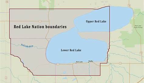 Upper Red Lake Map Depths