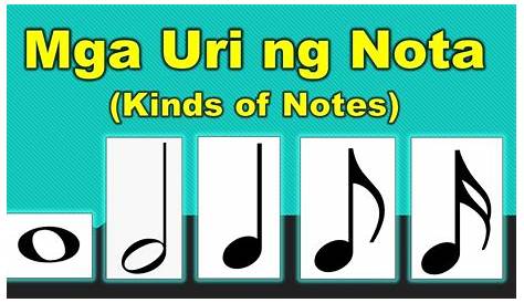 Mga Uri ng Nota at Pahinga (Part 1) - YouTube