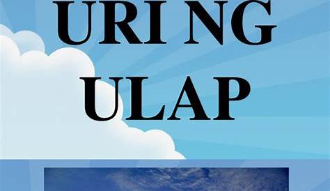 Uri ng Ulap - SCIENCE 3 - QUARTER 4 - YouTube