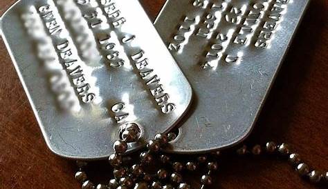 Dog Tags / Military Issue Stainless Steel / Personalized - Etsy