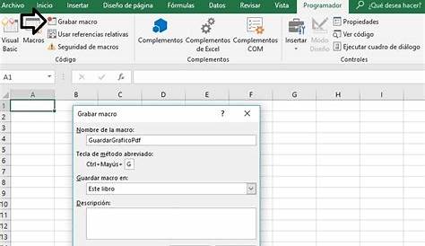 Introducción a los pasos para crear Macros en Excel