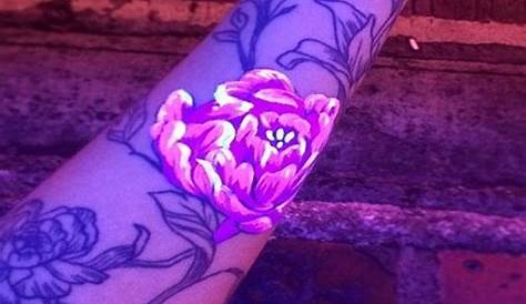 Uv Tattoo, Glow Tattoo, Light Tattoo, Dark Tattoo, Ink Tattoos, Flower