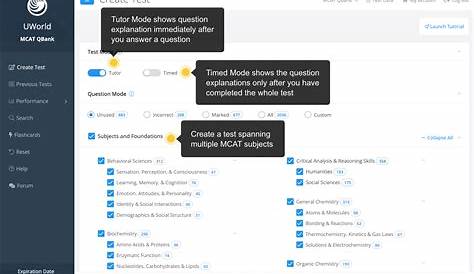 MCAT Product Tour - Explore our Product Features | UWorld Grad School