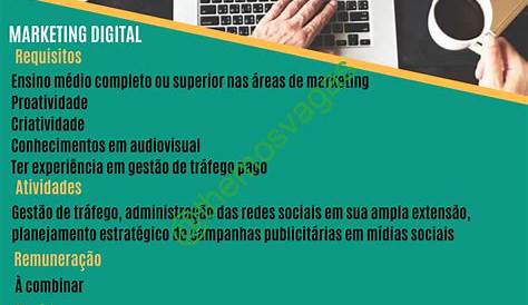 Vaga para assistente de marketing | Publicitando – Josué Brazil
