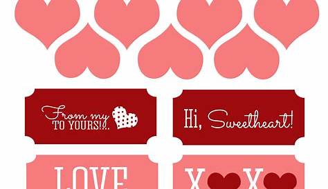 Valentine's Day Decorations To Print 11 In Red Paper Cupid Cuut 17pack