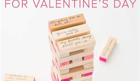 Spice Up Your Valentine’s Day With DIY Date Night Jenga Valentine's