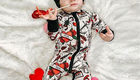 Valentine's Day Romper Boy