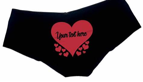 Cute Pink Heart Valentines Day Undies