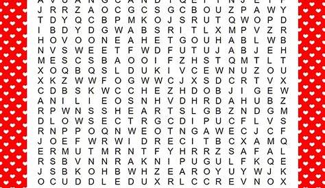 Adorable Valentine’s Day Word Search Printable! I Spy Fabulous