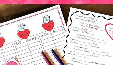 Valentine's Day Literacy Activities - No Time For Flash Cards
