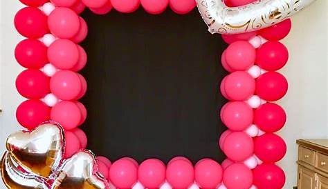 Valentine’s Day Photo Op Balloon Frame. A cute addition to party decor