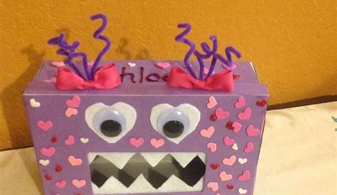 Valentine Box Decorating Ideas Monster Es Made Out Of Cereal Es