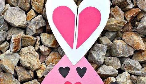 Valentine Bunny Craft Instruction Heart Cute Day Or Easter Idea