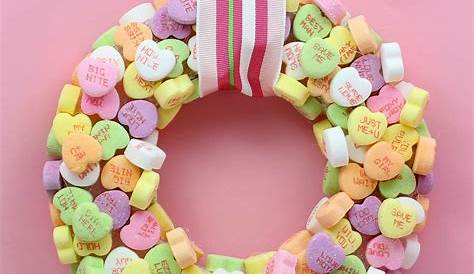 Valentine Conversation Heart Decorations Diy Bouquet From Foam And Wooden
