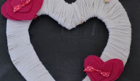 Valentine Crafts Using Yarn 12 Easy 's Day For Kids Style Motivation