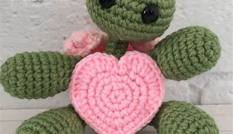 Valentine Crochet Turtle