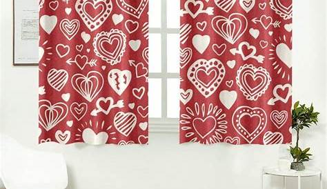 Valentine Curtains Decoration How To Make A 's Day Curtain For Your