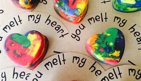 Valentine Decor Melt Crayons Use A Hair Dryer To For This Fun